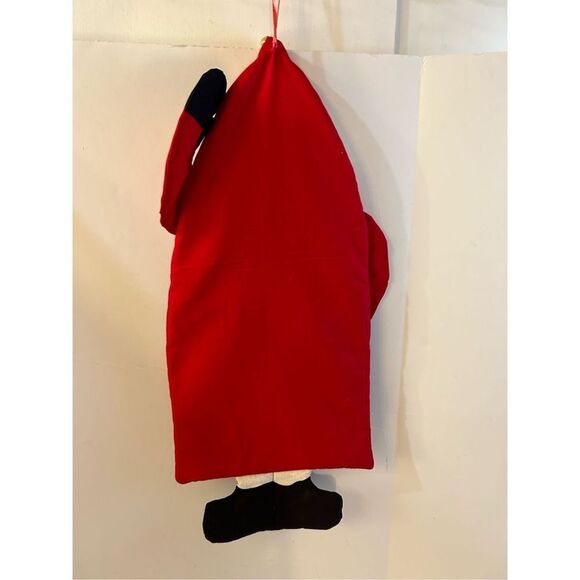 Santa wall hanging advent Christmas calendar 27x11" Vintage Count Down - Picture 2 of 4